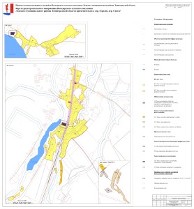 Карта градостроительного зонирования дер. Городец, дер. Святьё